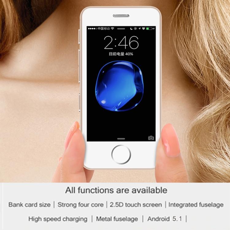 MELROSE S9, 512MB+8GB, 2.45 inch Android 5.1 MTK6580 Quad Core, Bluetooth, WiFi, Network: 3G (Gold)