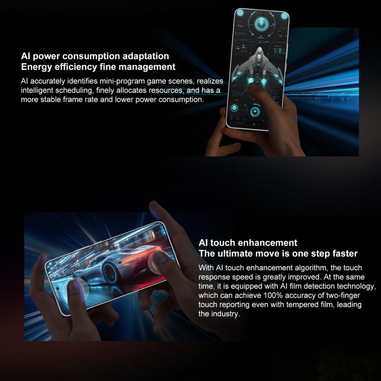 Honor X60 GT, 12GB+512GB, In-screen Fingerprint, 6.7 inch MagicOS 9.0 Android 15.0 Snapdragon 8+ Gen 1 Octa Core, Network: 5G, OTG, NFC (White)