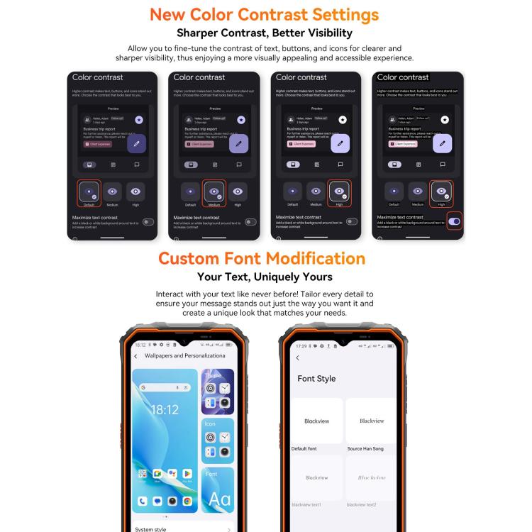Blackview Oscal Marine 2, 4GB+64GB, 6.56 inch Android 15 Unisoc UMS9230E T615 Octa Core, Network: 4G, OTG, NFC (Black)