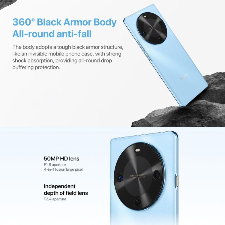 HUAWEI Enjoy 70X Vitality Edition, 8GB+512GB, Screen Fingerprint Identification, 6.78 inch HarmonyOS 4.2 Octa Core, OTG, Not Support Google Play (White)