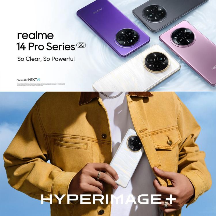 Realme 14 Pro, 16GB+512GB, Screen Fingerprint Identification, 6.77 inch Realme UI 6.0 Dimensity 7300 Octa Core, NFC, Network: 5G (Grey)