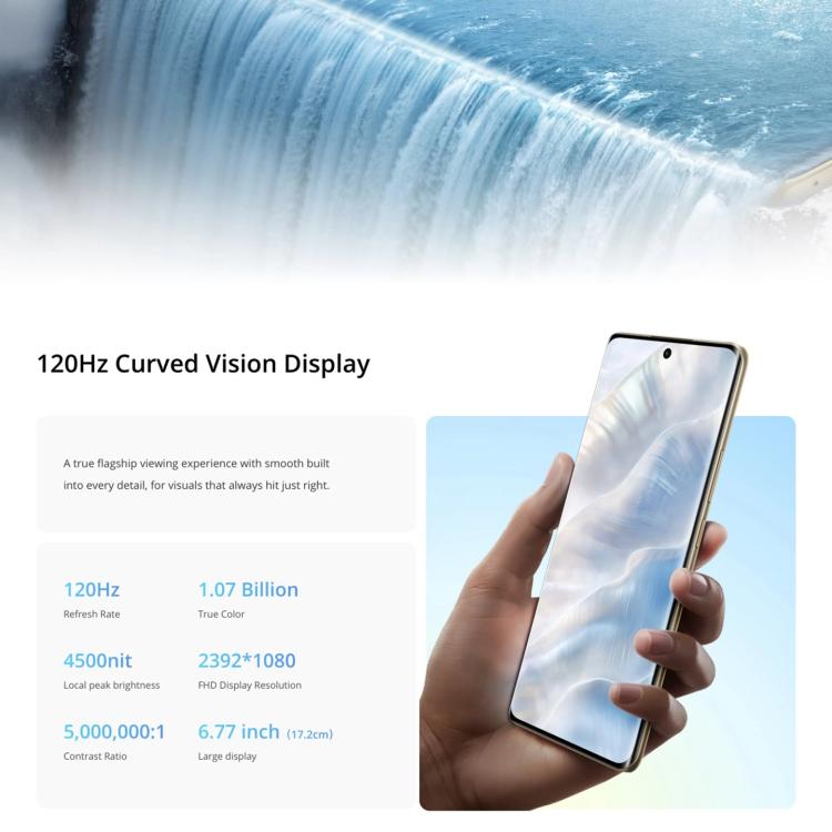 Realme 14 Pro, 16GB+512GB, Screen Fingerprint Identification, 6.77 inch Realme UI 6.0 Dimensity 7300 Octa Core, NFC, Network: 5G (Grey)