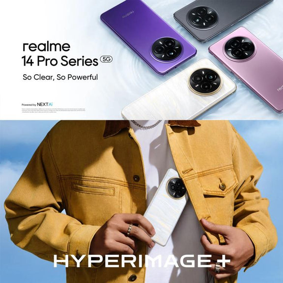 Realme 14 Pro, 16GB+512GB, Screen Fingerprint Identification, 6.77 inch Realme UI 6.0 Dimensity 7300 Octa Core, NFC, Network: 5G (Grey)