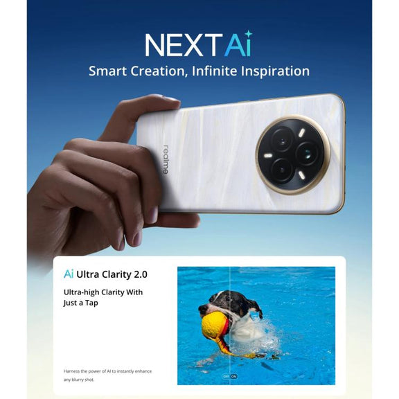 Realme 14 Pro+, 12GB+512GB, Screen Fingerprint Identification, 6.83 inch Realme UI 6.0 Snapdragon 7s Gen 3 Octa Core, NFC, Network: 5G (White)