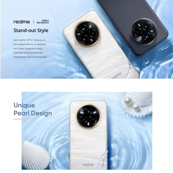 Realme 14 Pro+, 12GB+512GB, Screen Fingerprint Identification, 6.83 inch Realme UI 6.0 Snapdragon 7s Gen 3 Octa Core, NFC, Network: 5G (White)