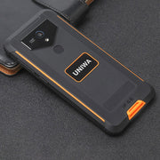 UNIWA F965 Pro Rugged Smart Phone, 6GB+128GB, 6 inch Android 13, MT6762 Octa Core, Network: 4G, NFC, PoC, SOS, AU Plug (Black+Orange)