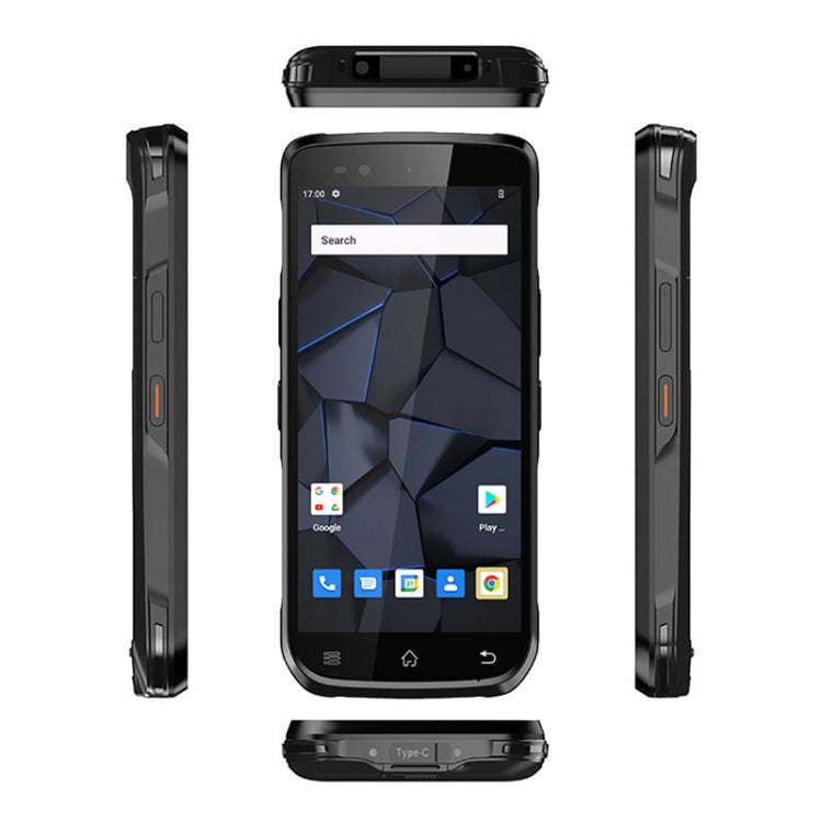 UNIWA M600 IP67 Rugged Phone, 4GB+64GB, 6 inch Android 12, MediaTek MT6762 Octa Core, Network: 4G, EU Plug (Black)