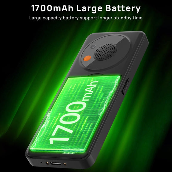 UNIWA V2000 Elder Keypad Phone, 2.4 inch Unisoc T107, 1700mAh Battery, LED Flashlight, SOS, Network: 4G, EU Plug (Red)