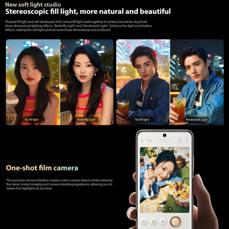 vivo S20, 8GB+256GB, Face ID / Screen Fingerprint Identification, 6.67 inch Android 15 Snapdragon 7 Gen 3 Octa Core, OTG, NFC, Network: 5G (Black)