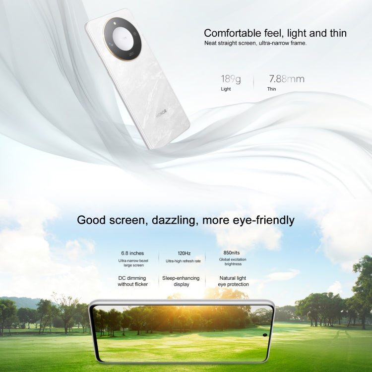Honor X60, 12GB+512GB, Side Fingerprint, 6.8 inch MagicOS 8.0 Dimensity 7025-Ultra Octa Core, Network: 5G, OTG, Support Google Play (White)