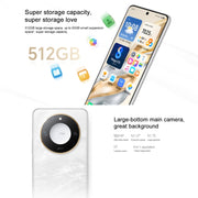 Honor X60, 12GB+512GB, Side Fingerprint, 6.8 inch MagicOS 8.0 Dimensity 7025-Ultra Octa Core, Network: 5G, OTG, Support Google Play (White)