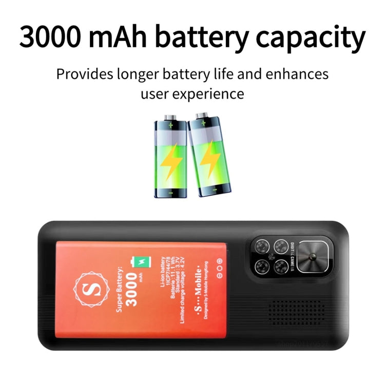 S5630, 2.8 inch, 3000mAh, 21 Key, Support Bluetooth, Flashlight, GSM, Quad SIM (Black)