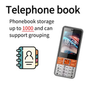 S5630, 2.8 inch, 3000mAh, 21 Key, Support Bluetooth, Flashlight, GSM, Quad SIM (Orange)