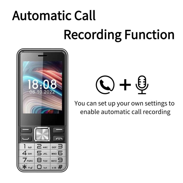 S5630, 2.8 inch, 3000mAh, 21 Key, Support Bluetooth, Flashlight, GSM, Quad SIM (Black)