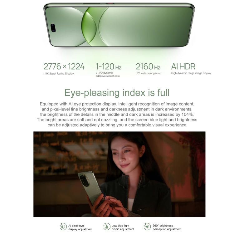 Huawei nova 13 Pro, 12GB+256GB, Screen Fingerprint Identification, 6.76 inch HarmonyOS 4.2, NFC, OTG, Not Support Google Play (Black)