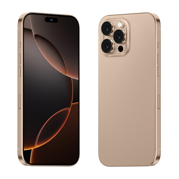 i16 Pro Max / A08, 3GB+32GB, 6.73 inch Screen, Face Identification, Android 8.1 MTK6753 Octa Core, Network: 3G, Dual SIM, EU Plug (Gold)