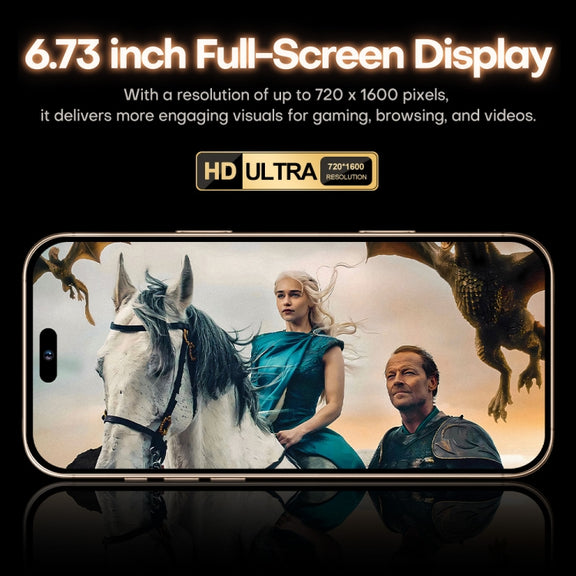 i16 Pro Max / A08, 3GB+32GB, 6.73 inch Screen, Face Identification, Android 8.1 MTK6753 Octa Core, Network: 3G, Dual SIM, US Plug (Grey)