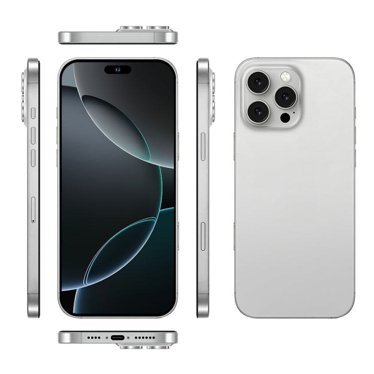 i16 Pro Max / A08A, 3GB+64GB, 6.73 inch Screen, Face Identification, Android 8.1 MTK6753 Octa Core, Network: 4G, Dual SIM, EU Plug (White)