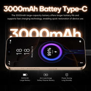 i16 Pro Max / A08A, 3GB+64GB, 6.73 inch Screen, Face Identification, Android 8.1 MTK6753 Octa Core, Network: 4G, Dual SIM, EU Plug (White)