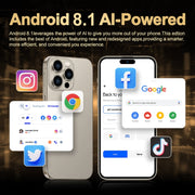 i16 Pro Max / Q5, 2GB+16GB, 6.5 inch Screen, Face Identification, Android 8.1 MTK6580P Quad Core, Network: 3G, Dual SIM, EU Plug (White)