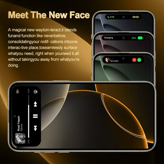 i16 Pro Max / Q5, 2GB+16GB, 6.5 inch Screen, Face Identification, Android 8.1 MTK6580P Quad Core, Network: 3G, Dual SIM, EU Plug (Black)