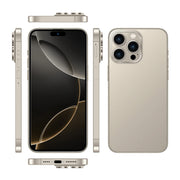 i16 Pro Max / Q5A, 6GB+128GB, 6.5 inch Screen, Face Identification, Android 10 MTK6762 Octa Core, OTG, NFC, Network: 4G, Dual SIM, EU Plug (Gold)