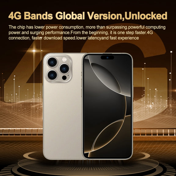 i16 Pro Max / Q5A, 6GB+128GB, 6.5 inch Screen, Face Identification, Android 10 MTK6762 Octa Core, OTG, NFC, Network: 4G, Dual SIM, EU Plug (White)