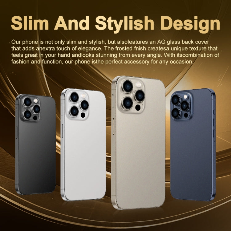 i16 Pro Max / Q5A, 6GB+128GB, 6.5 inch Screen, Face Identification, Android 10 MTK6762 Octa Core, OTG, NFC, Network: 4G, Dual SIM, UK Plug (Blue)