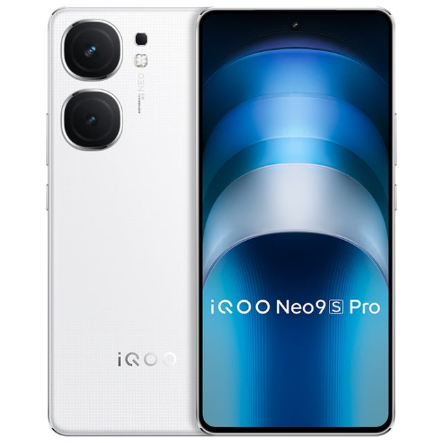 vivo iQOO Neo9S Pro, Dual Back Cameras, 12GB+512GB, Face ID / Fingerprint Identification, 6.78 inch Android 14 OriginOS 4 Dimensity 9300+ Octa Core, OTG, NFC, Network: 5G, Support Google Play (White)