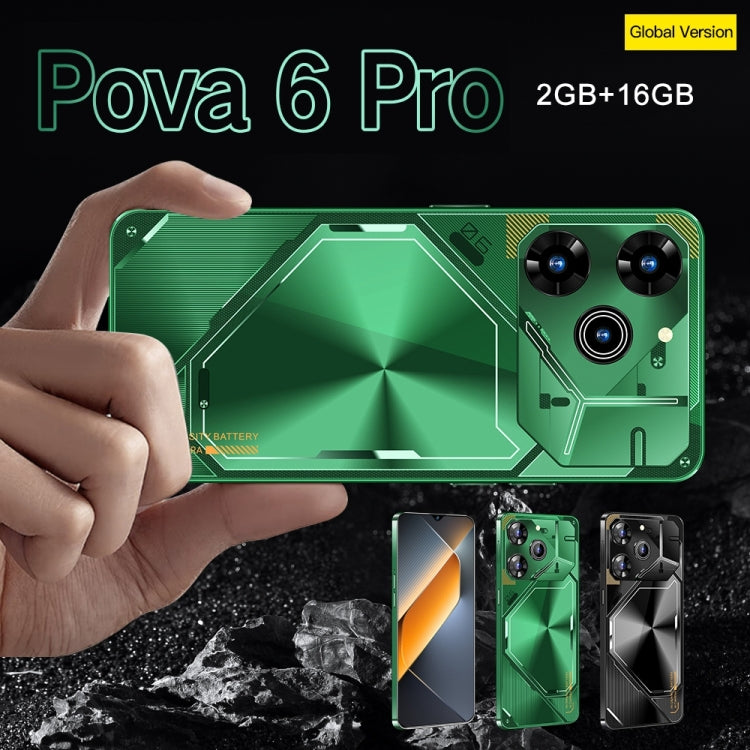 Pova 6 Pro / SDT39, 2GB+16GB, Face Identification, 6.28 inch Screen Android 6.0 SC7731 Quad Core, Network: 3G, Dual SIM (Green)