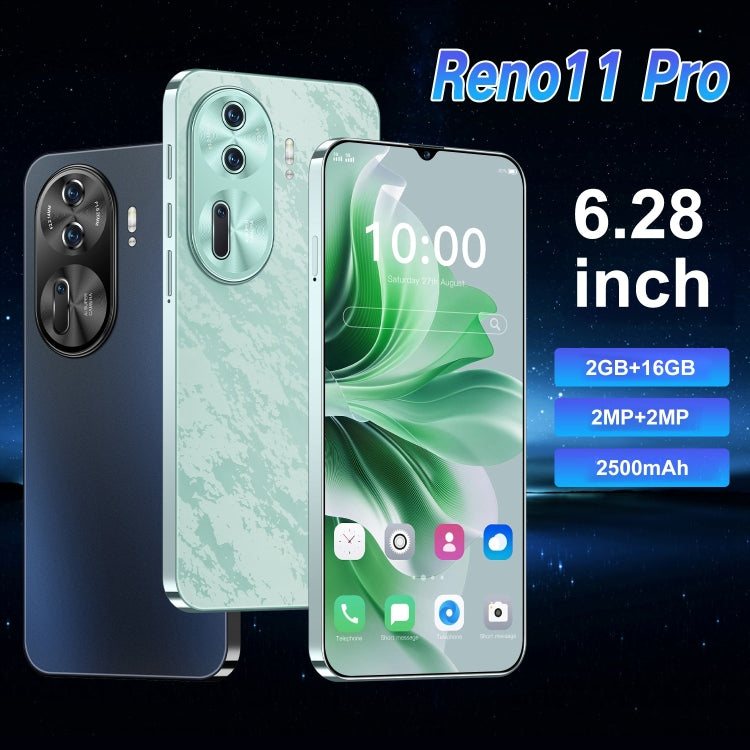 Reno11 Pro / SDT79, 2GB+16GB, Face Identification, 6.28 inch Screen Android 6.0 SC7731 Quad Core, Network: 3G, Dual SIM (Green)