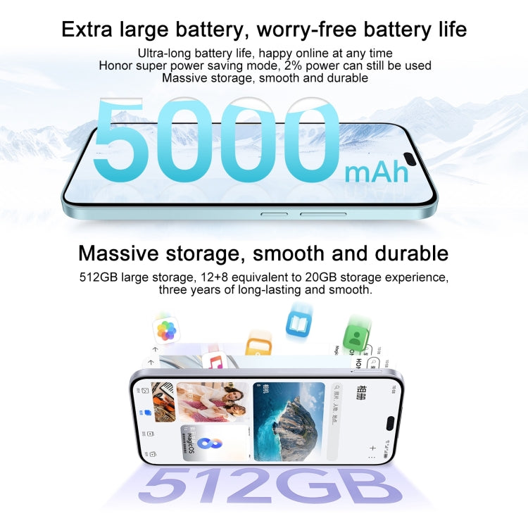 Honor X60i, 12GB+512GB, Screen Fingerprint, 6.7 inch MagicOS 8.0 Dimensity 6080 Octa Core, Network: 5G, OTG, Not Support Google Play (White)