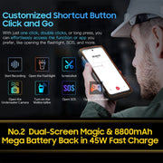 Blackview Oscal PILOT 2, 8GB+256GB, IP68/IP69K/MIL-STD-810H, 6.5 inch Android 14 MediaTek MT6789 Octa Core, Network: 4G, OTG, NFC (Orange)