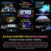 Blackview Oscal PILOT 2, 8GB+256GB, IP68/IP69K/MIL-STD-810H, 6.5 inch Android 14 MediaTek MT6789 Octa Core, Network: 4G, OTG, NFC (Orange)