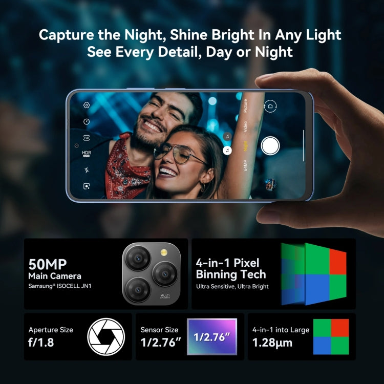 Blackview SHARK 9, 8GB+256GB, 6.67 inch Android 14 Unisoc T820 Octa Core, Network: 5G (Black)