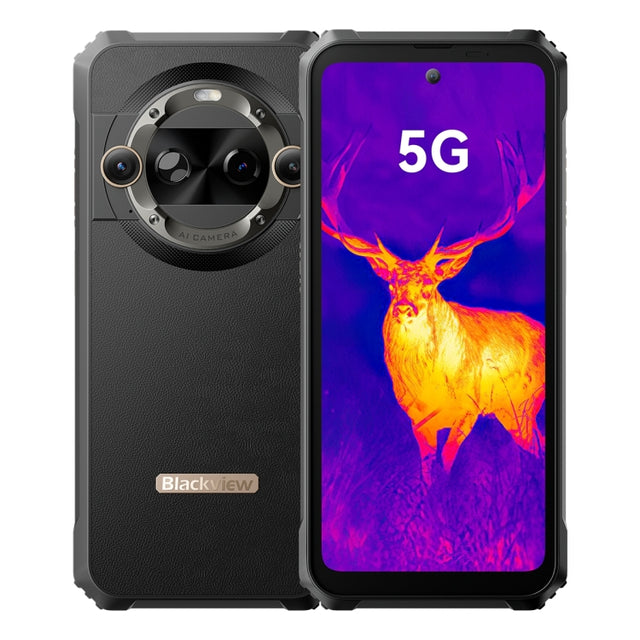 Blackview BL9000 Pro 5G, Thermal Imaging Camera, 12GB+512GB, IP68/IP69K/MIL-STD-810H, 6.78 inch Android 14 MediaTek Dimensity 8020 Octa Core, Network: 5G, NFC, OTG (Black)