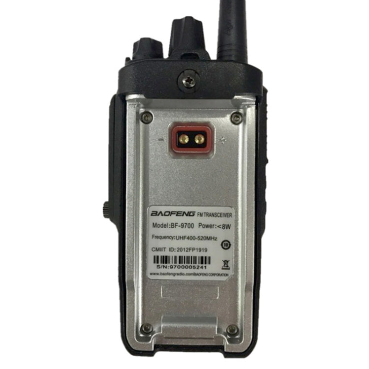BaoFeng BF-9700 8W Single Band Radio Handheld Walkie Talkie with Monitor Function, EU Plug(Black)