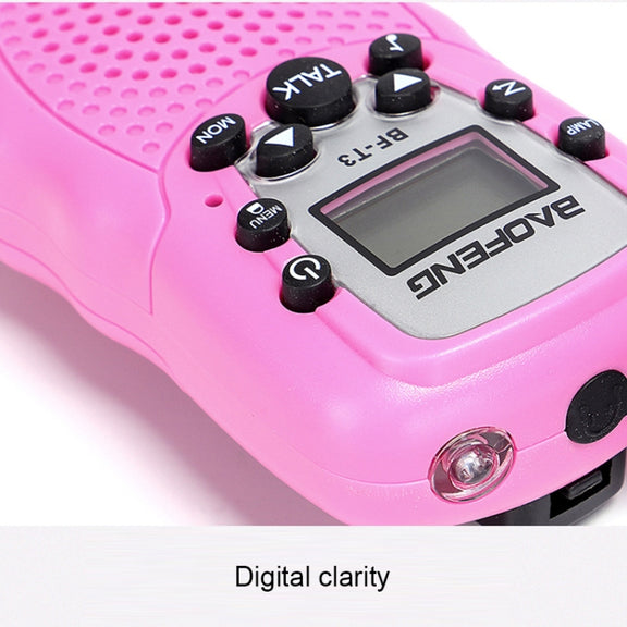 2 PCS BaoFeng BF-T3 1W Children Single Band Radio Handheld Walkie Talkie with Monitor Function, EU Plug