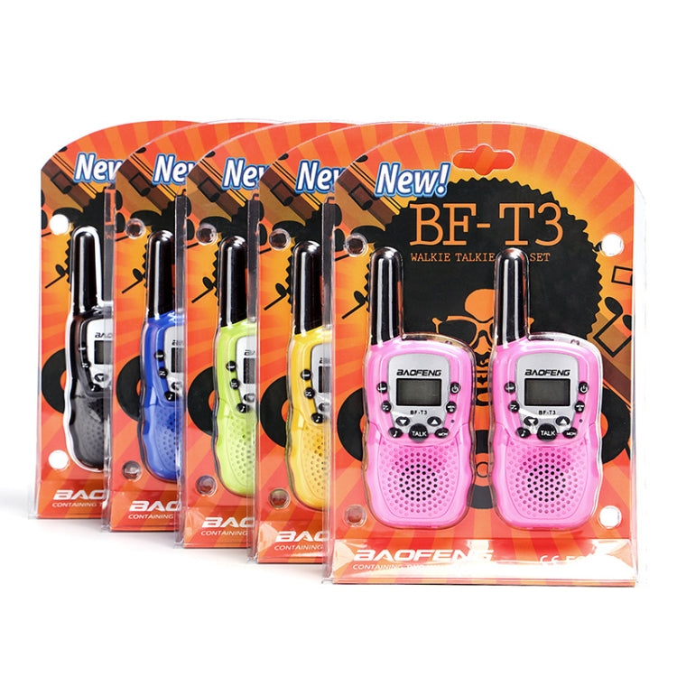 2 PCS BaoFeng BF-T3 1W Children Single Band Radio Handheld Walkie Talkie with Monitor Function, EU Plug