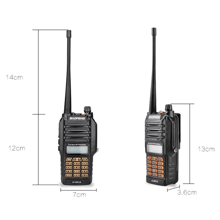 BaoFeng BF-UV9R Plus 10W Water-resistant Dual Band Radio Handheld Antenna Walkie Talkie, EU Plug