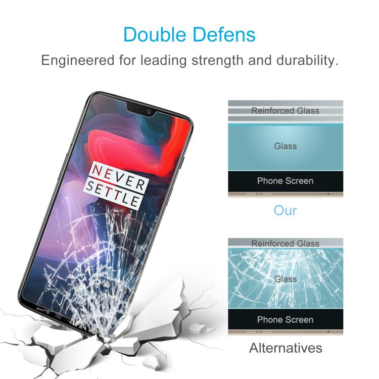 0.26mm 9H 2.5D Tempered Glass Film for OnePlus 6