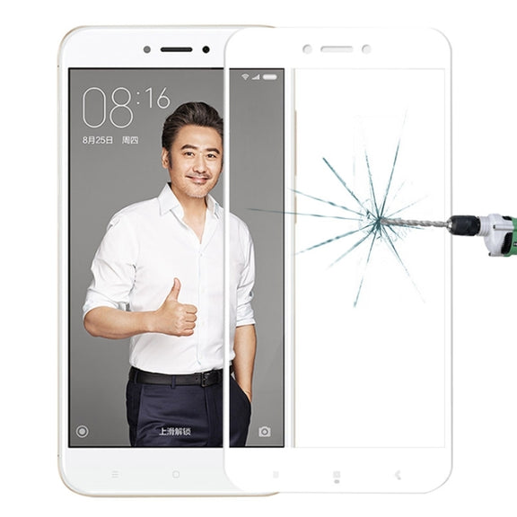 MOFI Xiaomi Redmi 4X 0.3mm 9H Hardness 2.5D Explosion-proof Full Screen Tempered Glass Screen Film(White)
