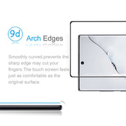 For Galaxy Note 10 3D Curved Edge Glue Curved Full Screen Tempered Glass Film, Fingerprint Unlock Is Supported(Black)