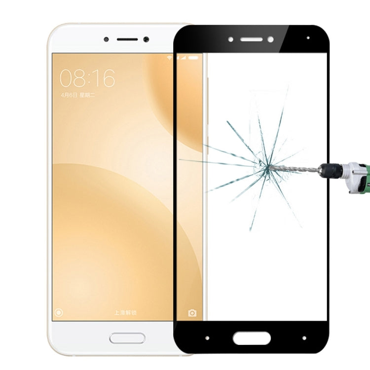 MOFI Xiaomi Mi 5c 0.3mm 9H Hardness 2.5D Explosion-proof Full Screen Tempered Glass Screen Film(Black)