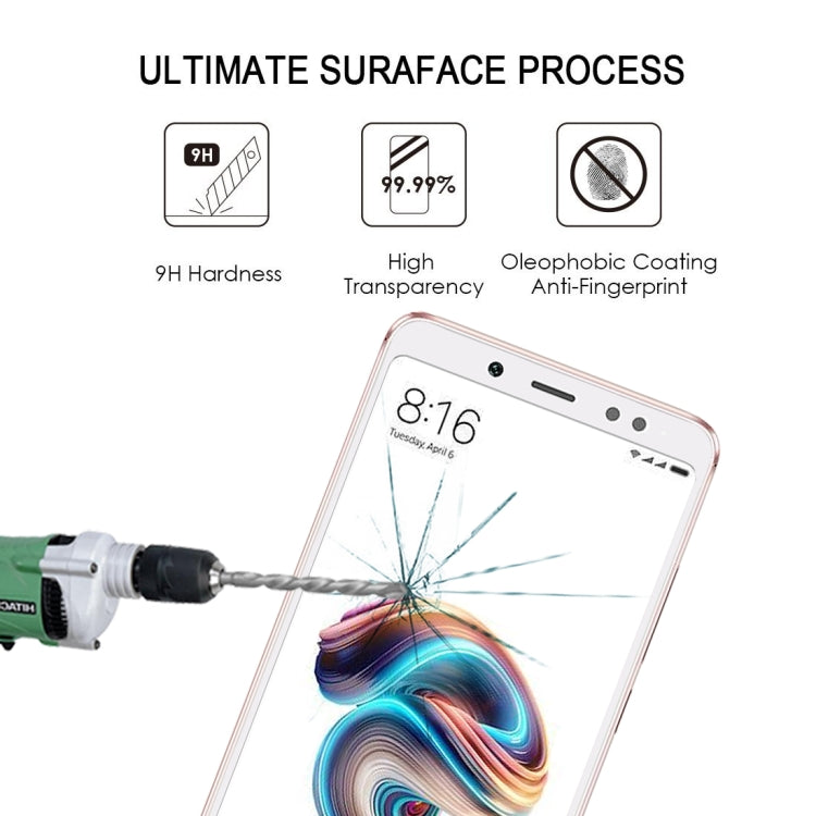 0.33mm 9H 2.5D Full Screen Fully Adhesive Tempered Glass Film for Xiaomi Redmi Note 5 Pro(White)