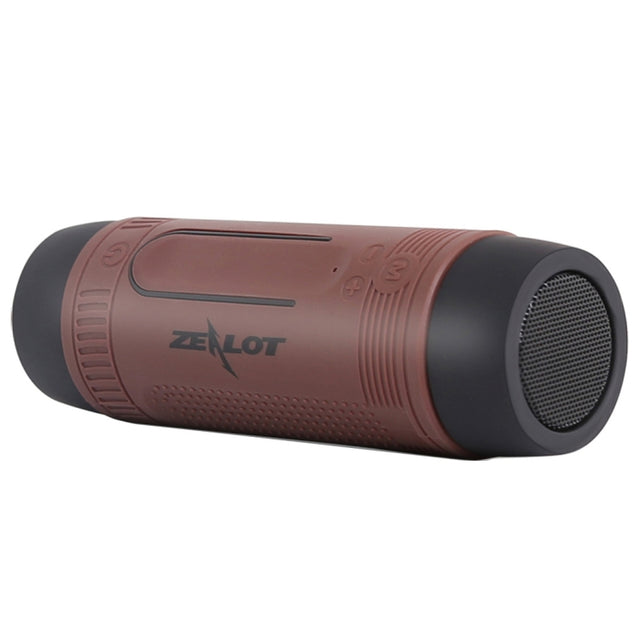 Zealot S1 Multifunctional Outdoor Water-resistant Bluetooth Speaker, 4000mAh Battery, For iPhone, Galaxy, Sony, Lenovo, HTC, Huawei, Google, LG, Xiaomi, other Smartphones(Coffee)