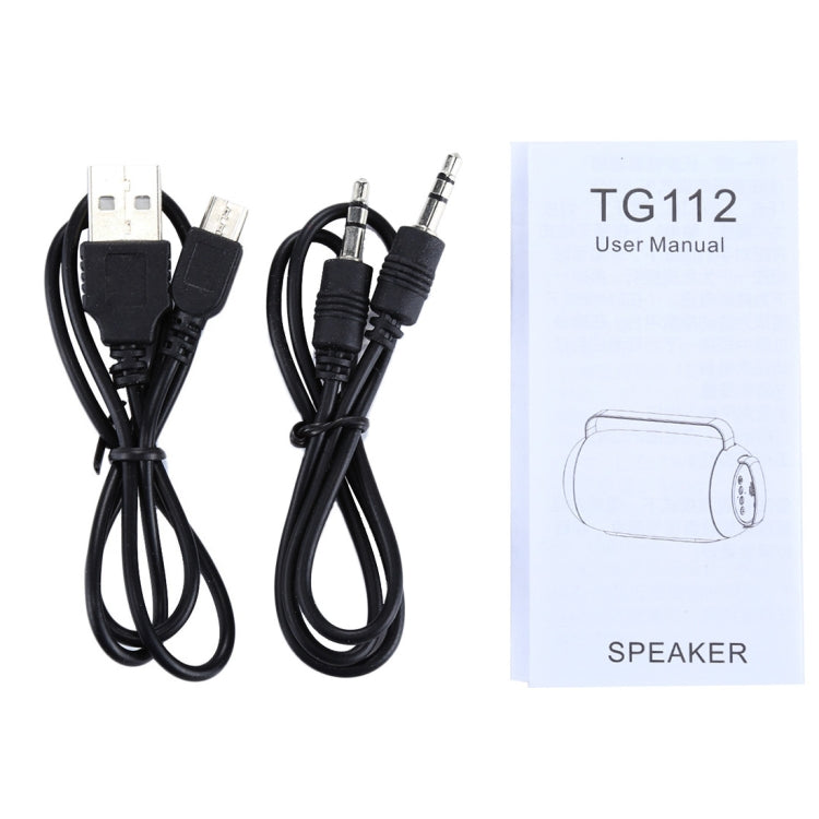 T&G TG112 Portable Bluetooth Speaker, with Mic & FM Radio Function, Support Hands-free & TF Card & U Disk Play