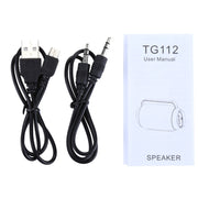 T&G TG112 Portable Bluetooth Speaker, with Mic & FM Radio Function, Support Hands-free & TF Card & U Disk Play