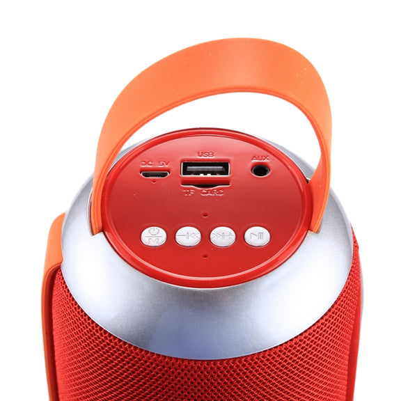 T&G TG112 Portable Bluetooth Speaker, with Mic & FM Radio Function, Support Hands-free & TF Card & U Disk Play(Red)