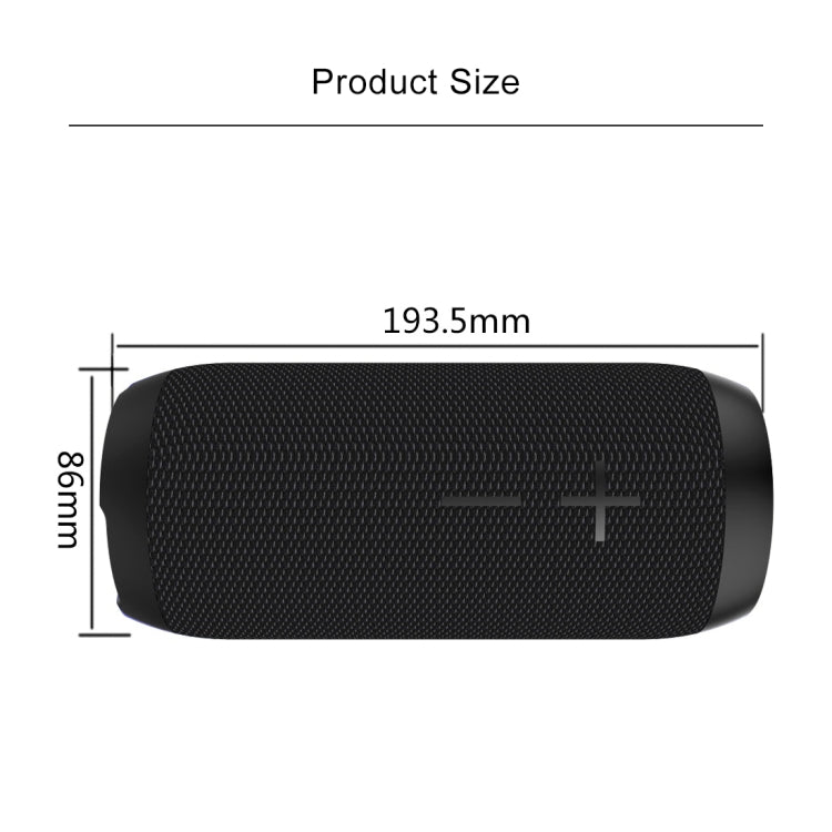 HOPESTAR P7 Mini Portable Rabbit Wireless Bluetooth Speaker, Built-in Mic, Support AUX / Hand Free Call / FM / TF(Black)